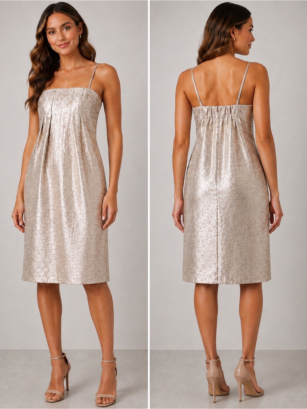 Satch Gold Dress Size  8